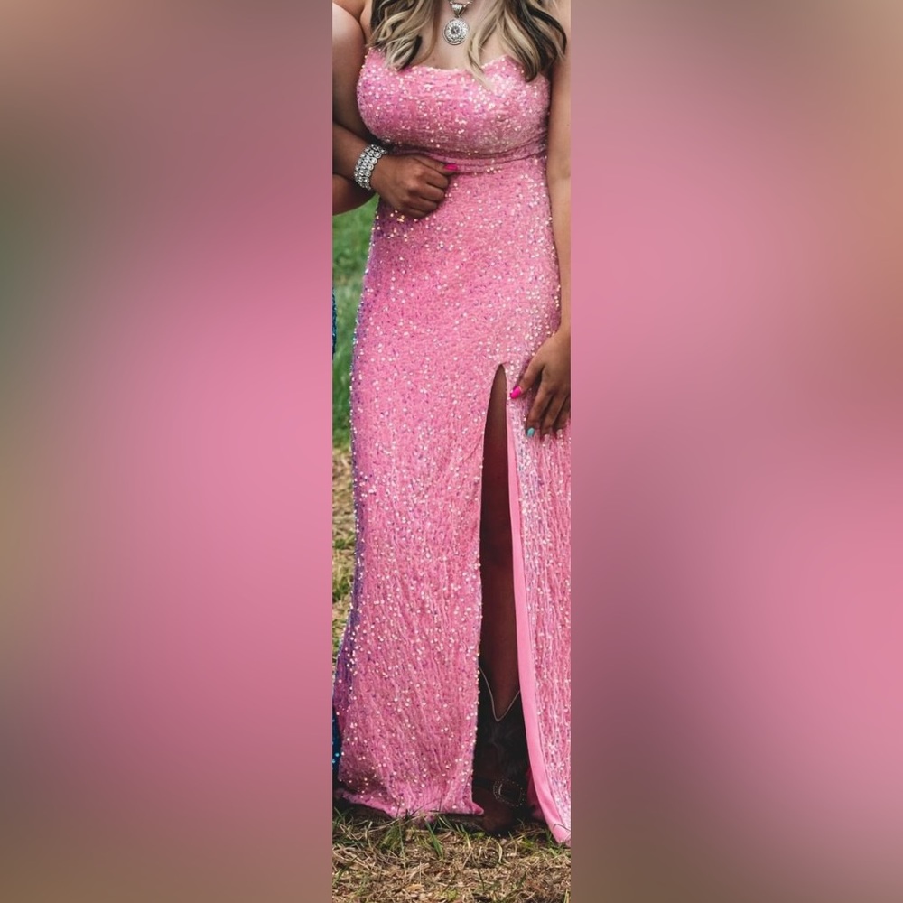 PinkLily Pink prom dresses, size 6 and 8